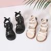 Children Gladiator Sandals Summer Girls Princess Dress Sandals Fashion Bowtie Causal Kids Open-toe Roman Cut-outs Sandals Soft