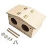 Bird Breeding Nest Parakeet Nesting Box Natural-Wood House Parrots Mating Box