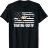 Футболка 4-й эскадрильи военно-транспортной авиации Fighting Fourth. Премиум Хлопковая Мужская Футболка с Коротким Рукавом и Круглым Вырезом Новая S-3XL - Мужская Летняя Хлопковая...