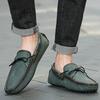 Genuine Leather Men Casual Shoes Luxury Brand Mens Loafers Moccasins Man Male Slip On Black Driving Shoes for Men Plus Size