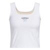 Sportswear SS25 Rib Slim Tank Top Casual Comfortable Round Neck Sleeveless Sports Vest Women Tops White KE5798