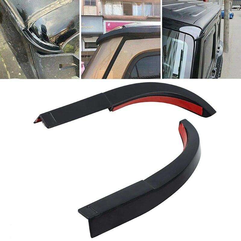 Для Jeep Wrangler JK 2007-2017 автомобильная крыша, черная вода, дождь, защита, слот, расширение желоба, Стайлинг, авто внешние аксессуары