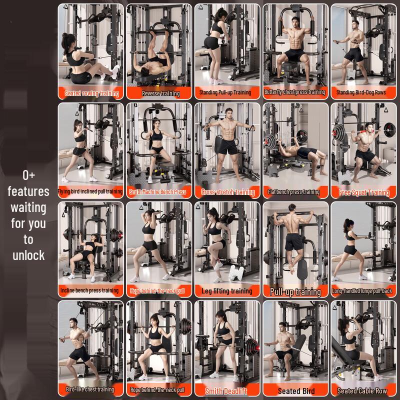 YANBO All-in-One Smith Machine & Cable Crossover