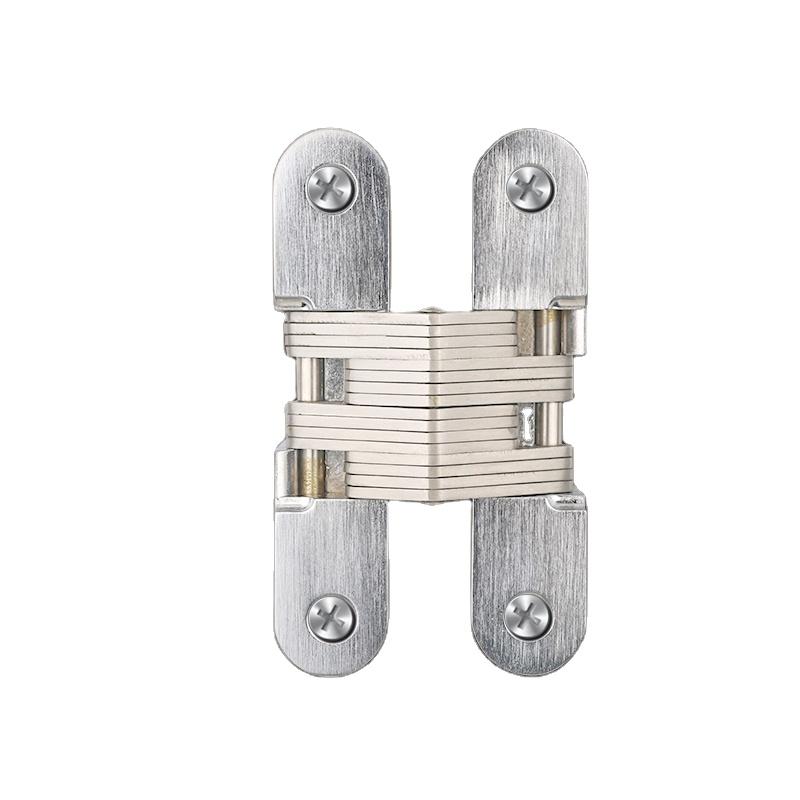 Zinc Alloy Cross Hinge Concealed Door Hinges for 5-50 kg Door Window 180 Degree Opening Invisible Hinge