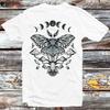 230 Gsm 100% Cotton Magic Mushroom Moon Phase Butterfly T Shirt Vintage Retro Gift Mens Womens Unisex Cartoon Anime Top Tee B1165
