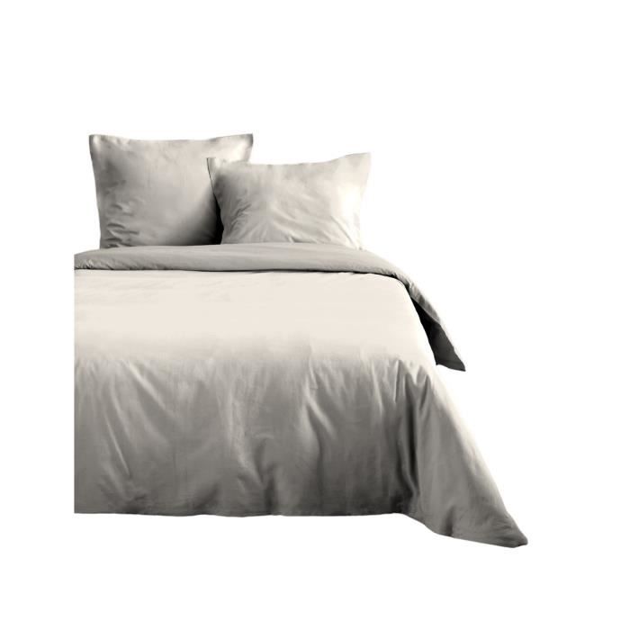 Housse de couette - IVOIRE - 220 x 240 cm - 100% Coton - Lavage 30° - Oeko-Tex®