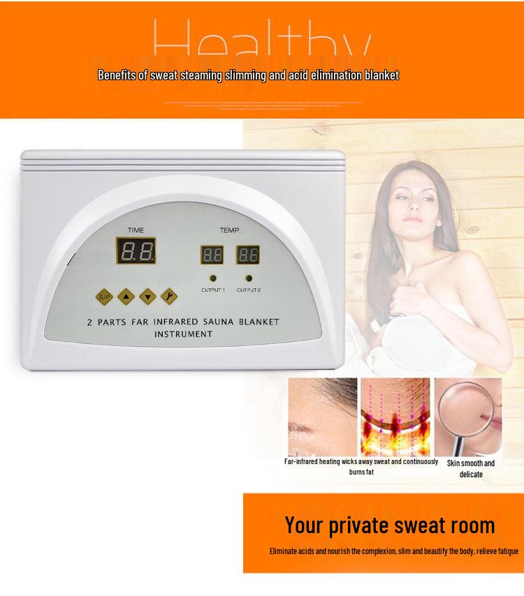 Дальнее инфракрасное одеяло для полного обогрева тела для удаления влаги и холода, детоксикации от кислот, косметической процедуры с облепихой, салонное пропаривающее одеяло.