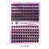 126 Clusters C Song Mixed Package Single Cluster False Eyelashes 10-14Mmdiy Segmented Multi-Hair Eyelashes