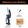 1200W 6Inch 88V Mini Electric Chain Saw With Digital Display Battery Indicator Rechargeable Woodworking Tool For Makita 18V Battery