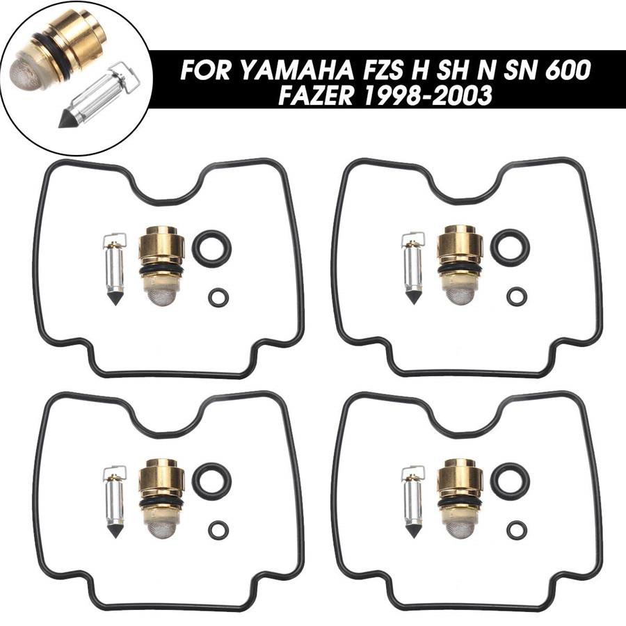 4 Комплекта для ремонта и восстановления карбюратора для Yamaha FZS 600 H SH N SN Fazer 1998-2003