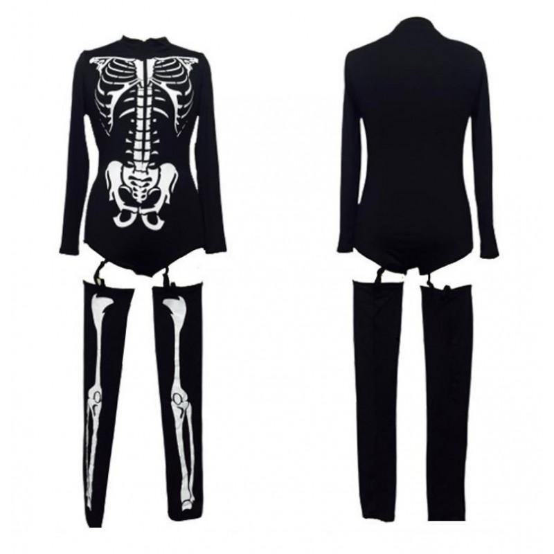 Halloween Vampire Bride Witch Queen Cosplay Costume Skull Zombie Uniform Women Party
