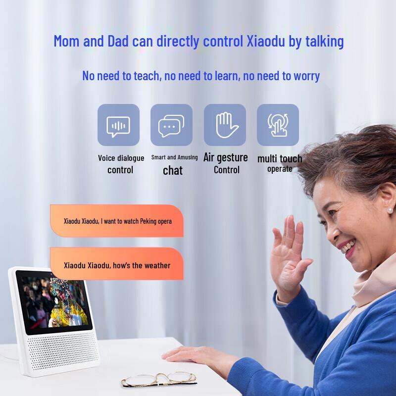 XiaoDu Smart Screen 1S AI Voice Control Touch Speaker