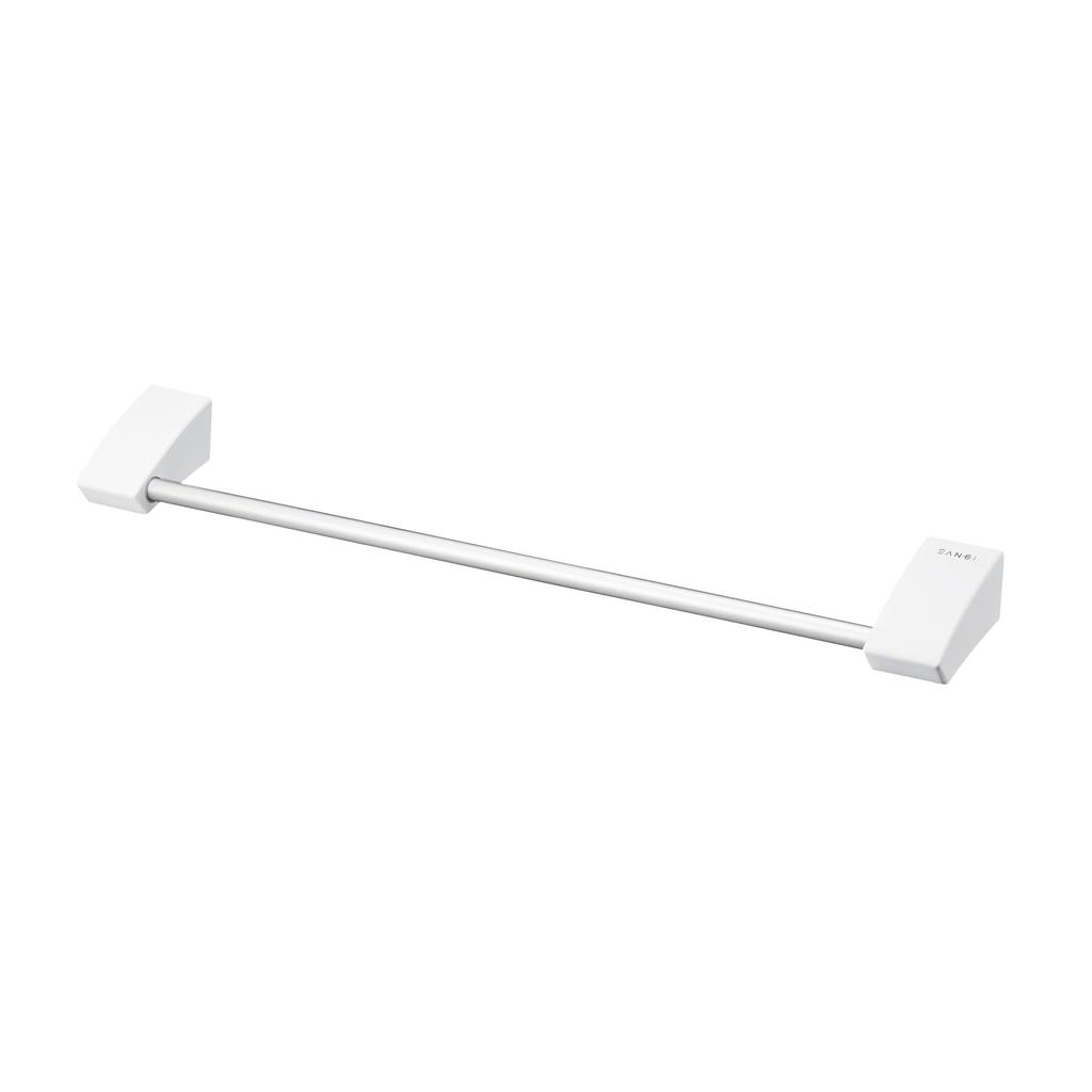SANEI Towel Made of 400 Mm Includes Mounting Rack, Aluminum, Approx. Long, Screws, White, W5711-W