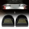 2Pcs Rear License Plate Light For Chevy Chevrolet Avalanche Silverado Tahoe Suburban Traverse GMC Sierra Yukon Cadillac Escalade