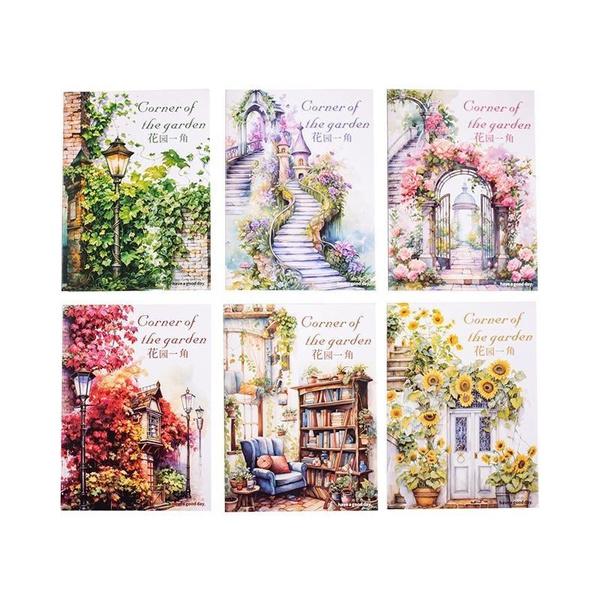 Серия наклеек «Садовый уголок» - 30 штук природы, подсолнухов и уютных интерьеров для ведения дневника и DIY-проектов