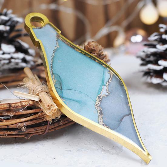 2 шт., рождественские формы из смолы, богатые узоры, недеформирующиеся, легко снимаются, создают потрясающие украшения, подарки, рождественские формы для подвесок, сделай сам, поделки из смолы