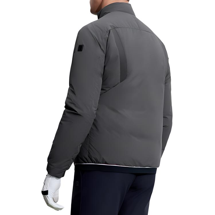 Fila 2023 Зима Новая Легкая Пуховая Куртка Гольф Спорт Базовая Стойка Воротник Топ Мужские Топы Черный A11M345917F-BK