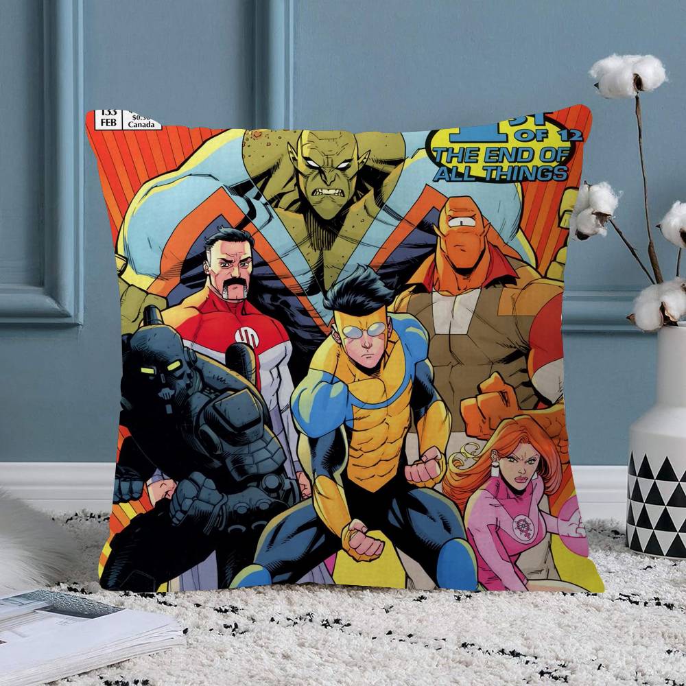 Cartoon Images IInvincibleS pillow cover sofa cushion cover home room decoration children gift