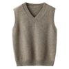 Новый детский sleeveless свитер с V-образным вырезом из 100% шерсти