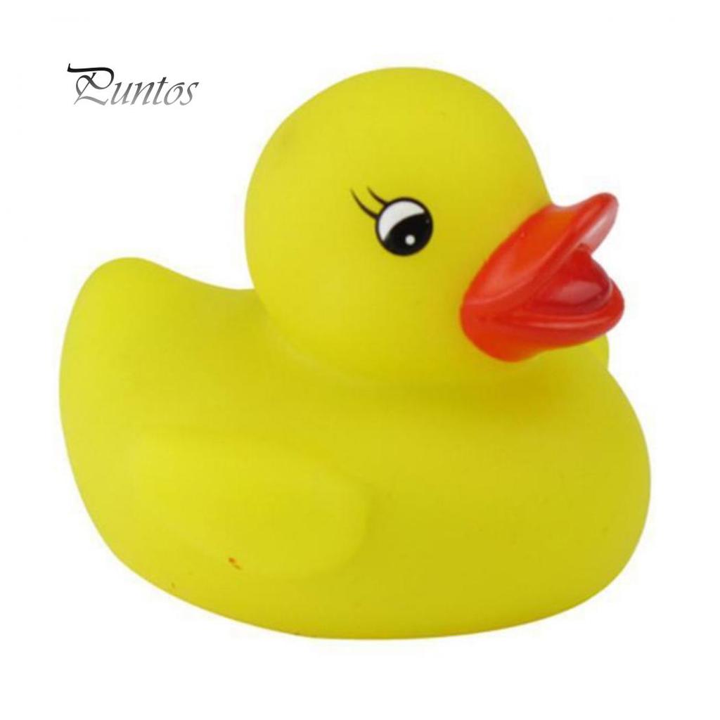 Виниловая светодиодная игрушка-уточка для ванны для новорождённых малышей