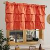 American Retro Fringe Coffee Short Curtain - Punch-Free, Cross-Border Exclusive