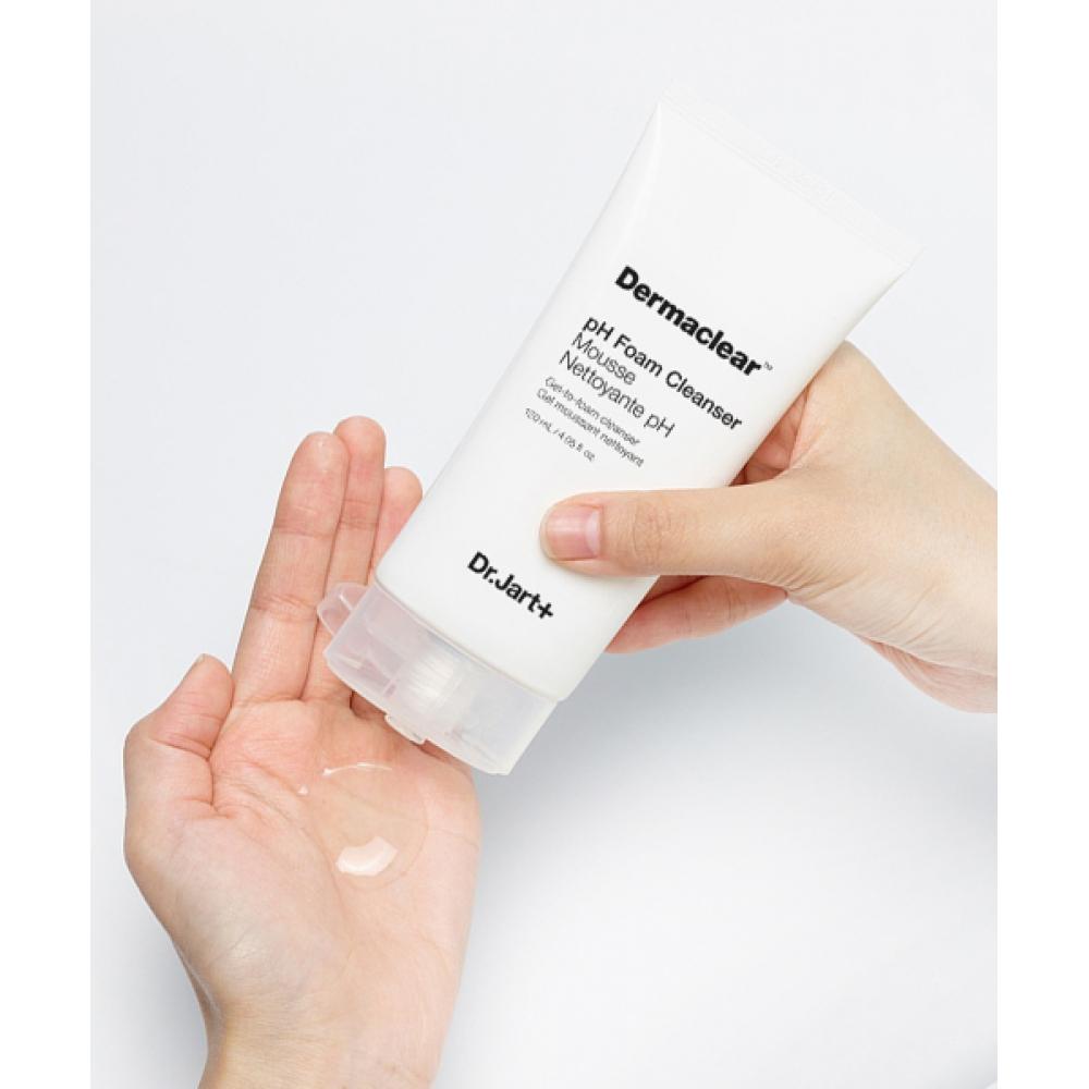 Dr.jart 2pack Derma Clear Ph Cleansing Foam 120ml + Power Derma Barrier Cream 7ml 2+2 Vital Hydra Solution Plump Essence 15ml