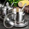 Stainless Steel Seasoning Jars Food Grade Kitchen Salt Pepper Spice Storage Pots for Home Cafe Party Seasoning Jar