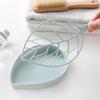 Creative Leaf Shape Plastic Double Layer Soap Box Dish  Storage Plate Tray Holder Case Container