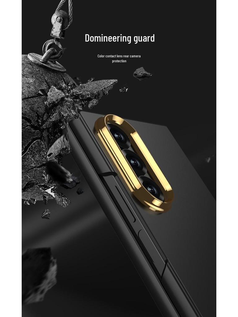 Женский матовый чехол-накладка с ощущением кожи для Samsung Z Fold7, трансграничный