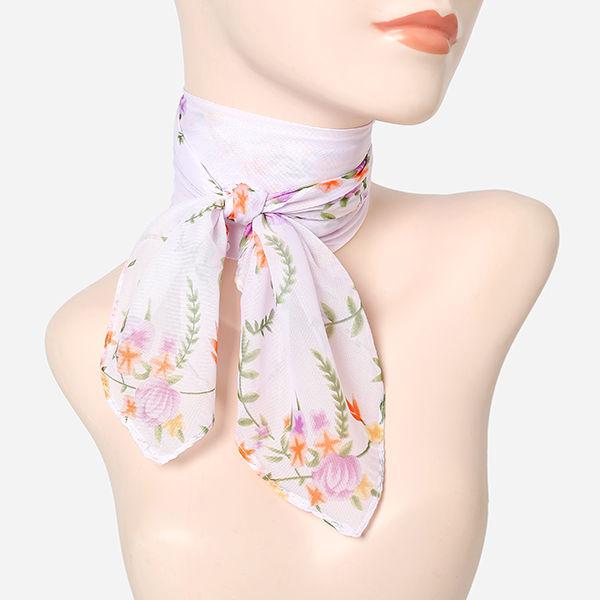 Весенний тонкий квадратный маленький носовой платок для женщин, летнее украшение, модный шарф для защиты шеи, зимний шарф