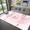 Ballet Girl 3D Print Area Rug Kid Bedroom Game Floor Mat Soft Girl Room Play Carpets for Living Room Home Dcor