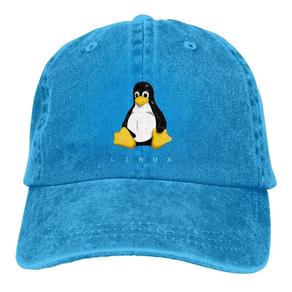 Летняя кепка Солнцезащитный козырек LINUX Хип-хоп кепки Программист Компьютерщик Ковбойская шляпа Кепки с козырьком Тракерские Папины кепки