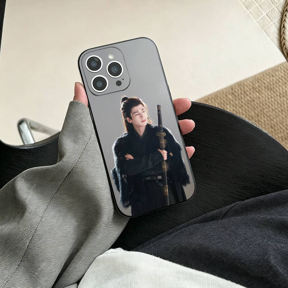 Сериал Погоня за нефритом-Чжан Линхэ Чехол для телефона для iPhone 17, 16, 15, 14, 13, 12, 11 Plus, Pro Max, Другие Мягкий черный чехол