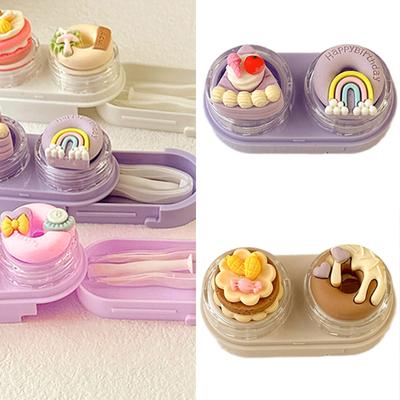 Портативный инструмент для снятия футляра для контактных линз с чехлом для переноски, присоска для поршня, безопасная установка контактов