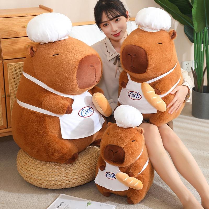 Chef Kapibara Capybara Plush Doll Child Birthday Gift Children Hold Sleeping Doll For Girls