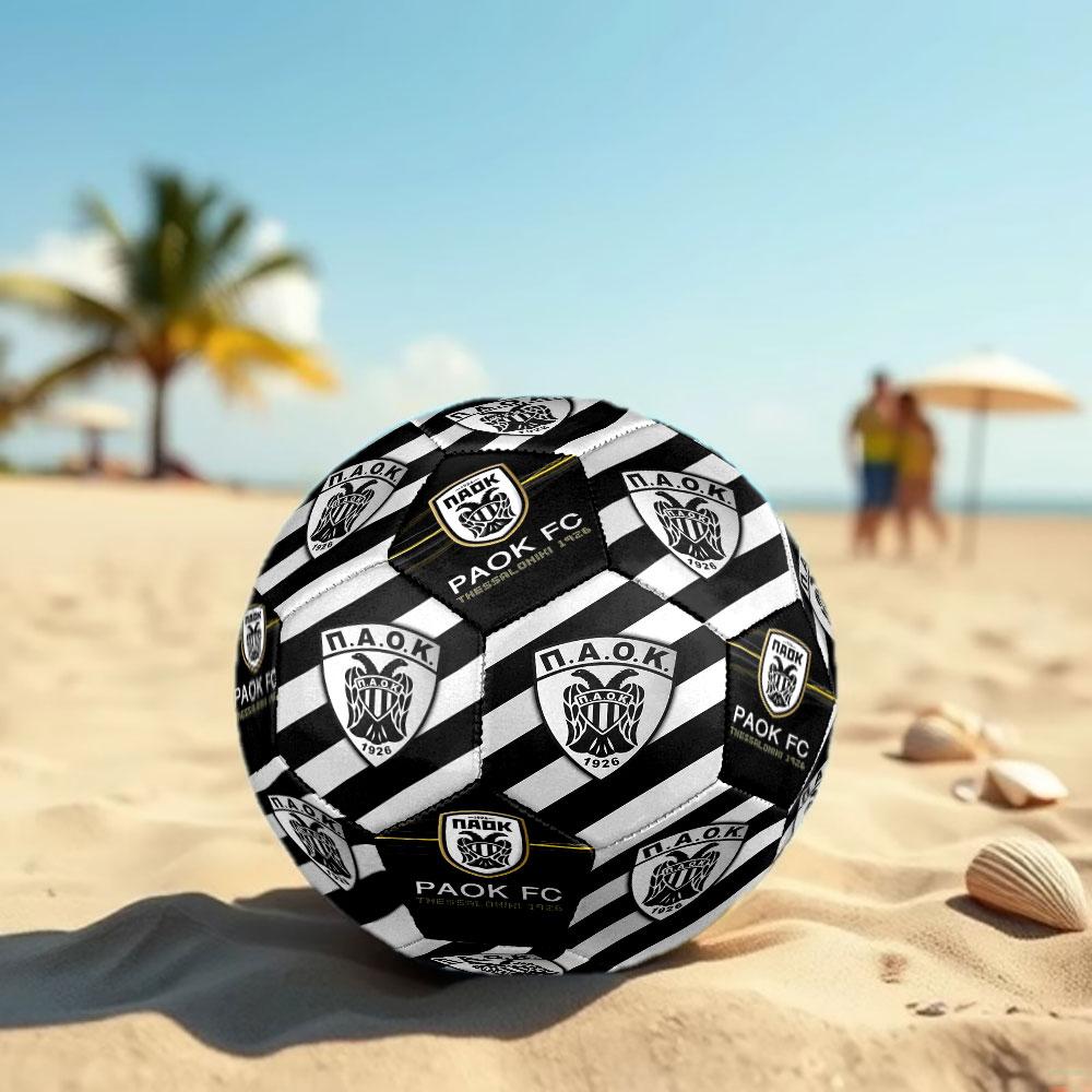 1pc PAOK FC Soccer Ball Size 5 Indoor Soccer Ball Fashion Colorful Backyard Game - Great For Sports Fans Gift HE90