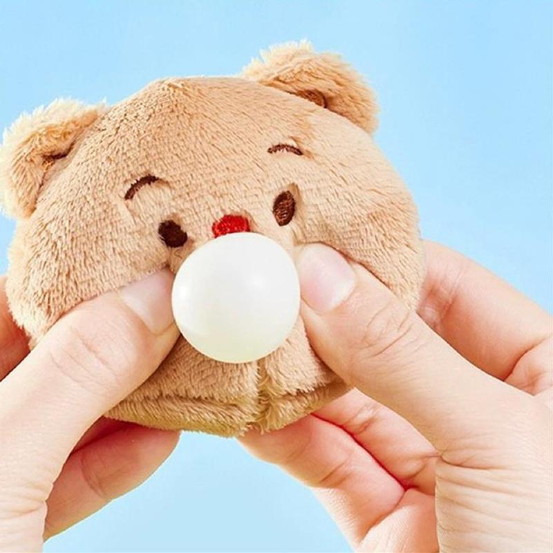 Милый медведь-масло, выдавливающий мыльные пузыри, плюшевая игрушка, кукла, брелок, рюкзак, подвеска, мягкий, набитый кремом, брелок, аксессуары, подарки