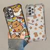 Прозрачный чехол для Samsung Galaxy A24 A55 A21s A56 A16 A51 A52 A13 A14 A54 A33 A26 A53 A34 A23 A25 A36 A35 A15 Милая капибара