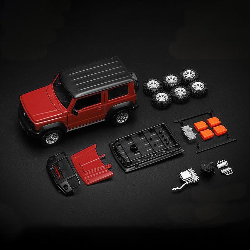 ОСО 1:32 Suzuki Jimny Сборная версия Литой металлический модель-конструктор Автомобильная игрушка Украшения Декоративное модное украшение В подарок другу