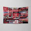 FOR HONDA MOTORCYCLE Decorative Flag Waterproof Fade Resistant Polyester Indoor Outdoor Hanging Flag XL0