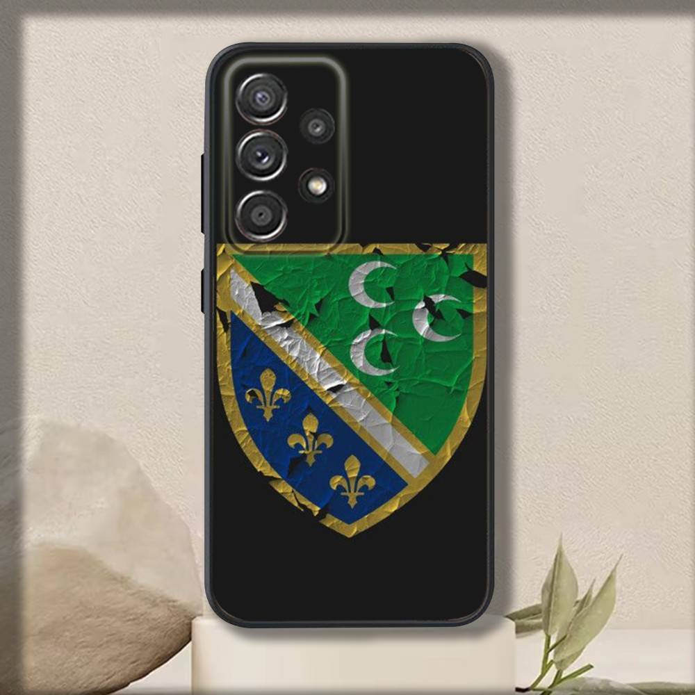 S-Sandzaks Flag Phone Case For Samsung S 25,24,23,22,30,21,10,9,Ultra,Plus,Lite,FE,4,5 G Soft Black Case