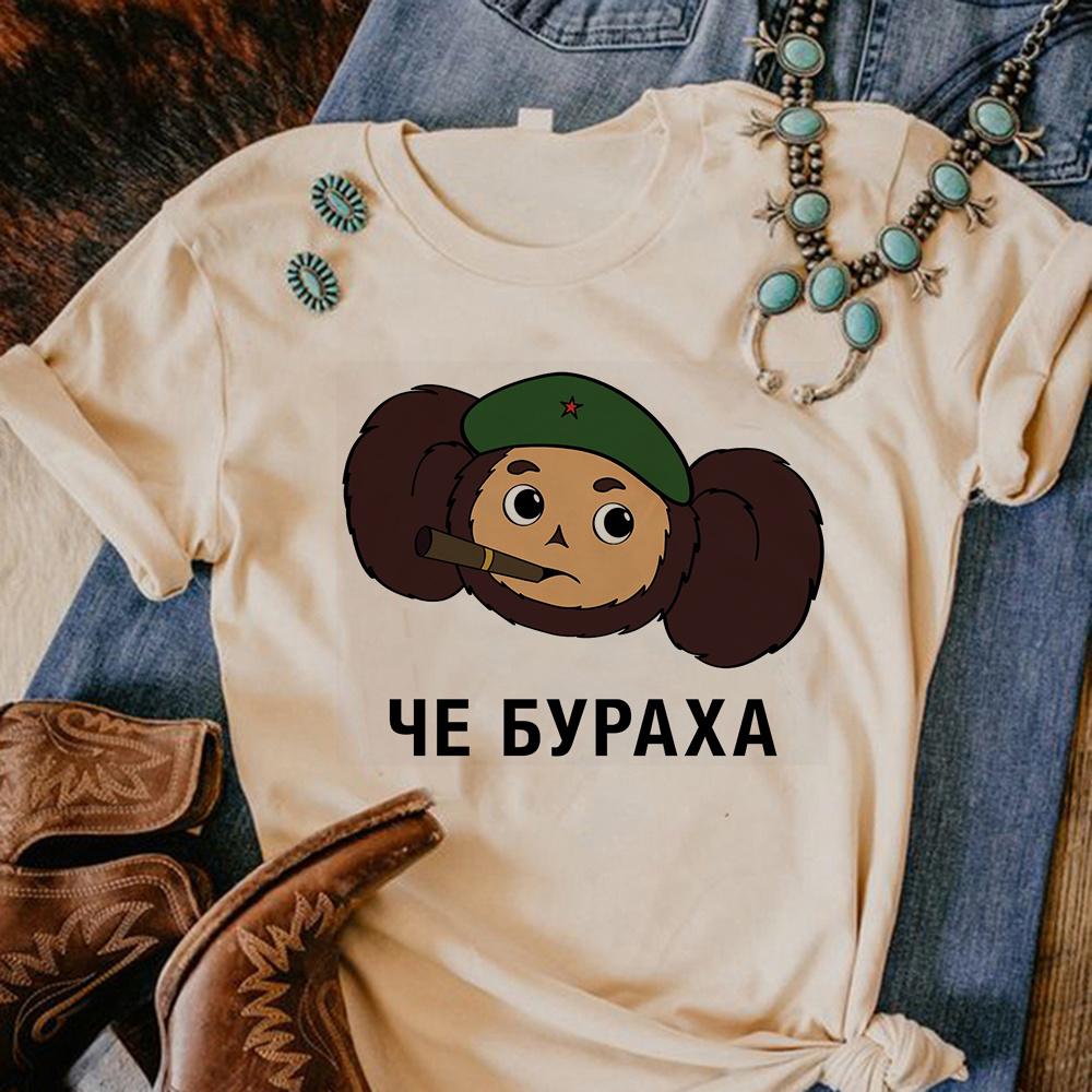 Футболки Чебурашка Женские футболки Y2K футболка для девочки стритвир y2k аниме одежда