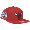 Casquette Snapback Mitchell & Ness - Sidepatch Chicago Bulls - Blanc - Homme - 100% Polyester