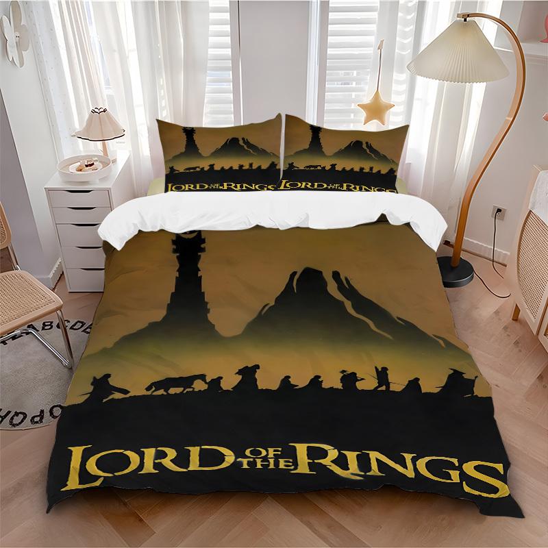 3pcs Lord of the Rings Duvet Cover Set, 1 Duvet Cover + 2 Pillowcases (No Insert), High-Definition Print for All Seasons,Durable yy251103038