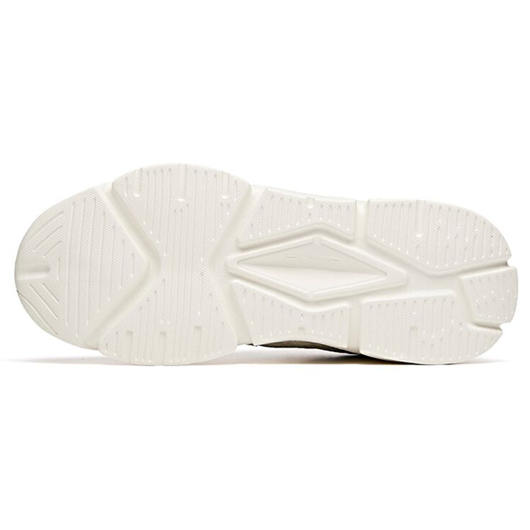 Anta Lifestyle Series Breathable Wear-Resistant Non-Slip Low-Top Dad Shoes Men Sneaker Black White Yellow 912048821-2