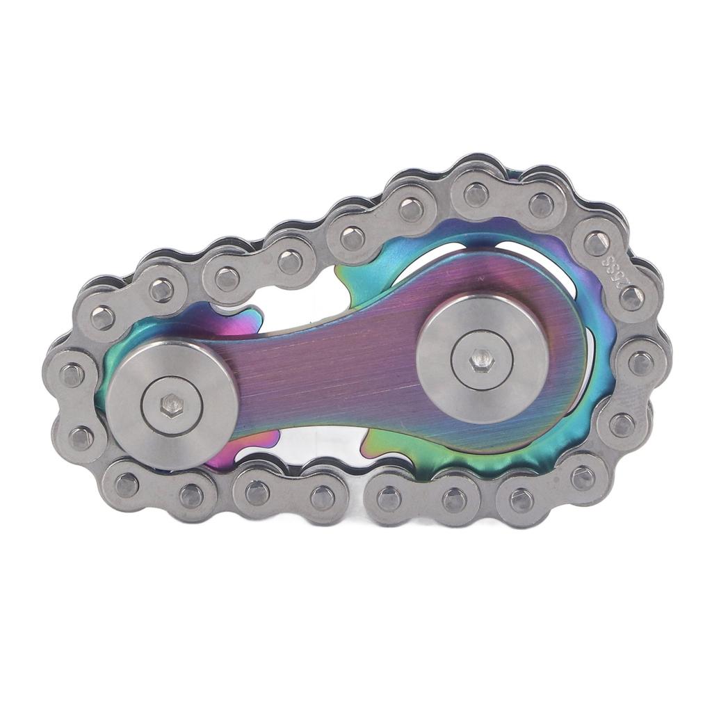 Metal Sprockets Chains Decompression Toy Stress Relief Keep Focusing Fingertip Bike Chain Gears