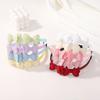 1pcs Candy Colored Hairbands Double Layered Bow Cute Bangs Headband for Girls Cotton Sweet Safe Children's Hair Accessories