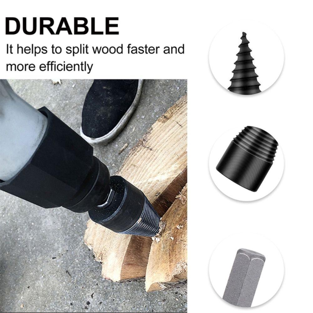 Round Shank Firewood Splitter Drill Bit Hexagonal Shank Electric Drill Accessories Drilling