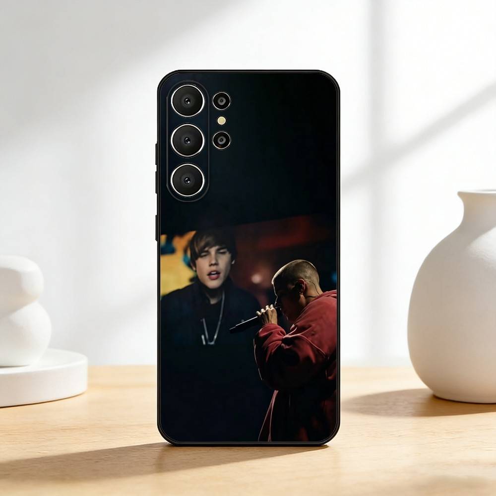 J-Джастин Бибер - C-Коачелла 2026 Чехол для телефона для Samsung S26,S25,24,23,22,30,21,10,9,Ultra,Plus,Lite,FE Мягкий черный чехол
