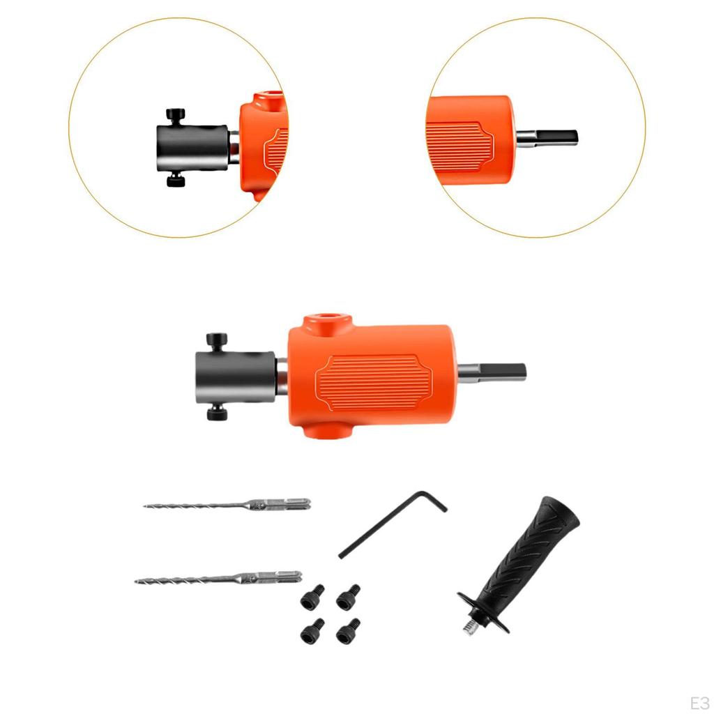 Electric Drill To Hammer Adapter Conversion Tools Convenient Non Slip Portable with Bit Chuck